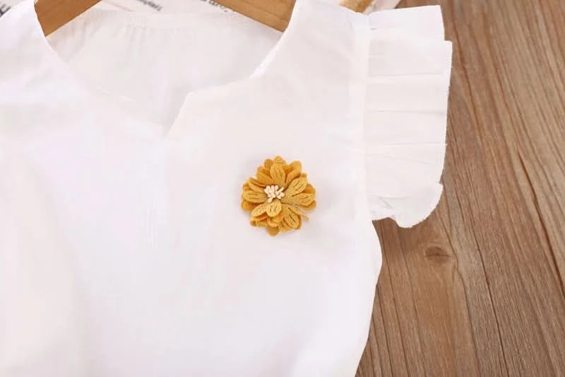 New Summer Fashion Baby Clothes Suit Children Girls Vest Shorts 2Pcs/Sets Toddler Clothing Infant Casual Costume Kids Tracksuits - M & M Global