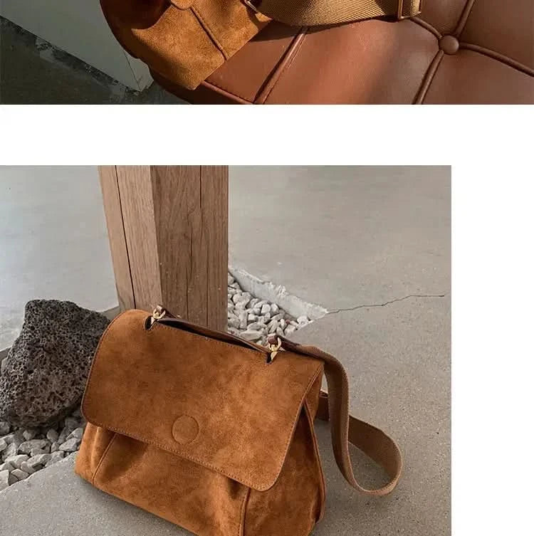 Winter Fashion Luxury Shoulder Bags for Women Retro Pu Leather Flap Crossbody Bag Lady Messenger Handbag Clutch Purse - M & M Global