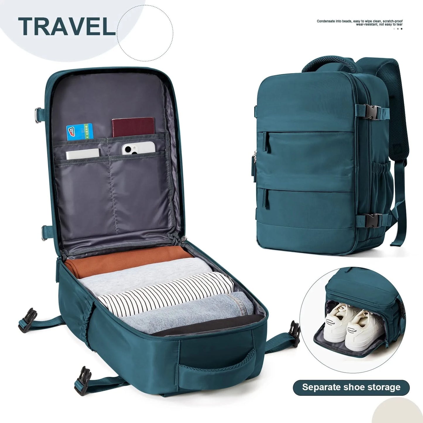 Ryanair Backpack 40x20x25 Cabin Bag Travel Backpack for Men Women Hand Luggage Leisure Laptop Backpack mochila para viaje cabina - M & M Global