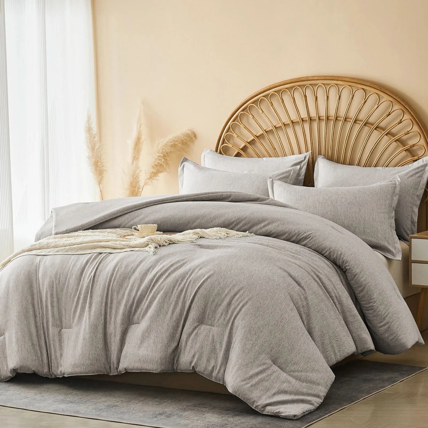 Comforter Sets - 2/3 Pieces in a Bag, Bedding Sets with Comforters, Pillowsham, Room Decro , Cationic Dyeing Process