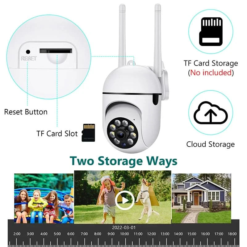 2MP Tuya Wifi IP Camera Smart Home Surveillance Camera HD 1080P Security Video Surveillance Supprt Two Way Audio Mobile Motion - M & M Global