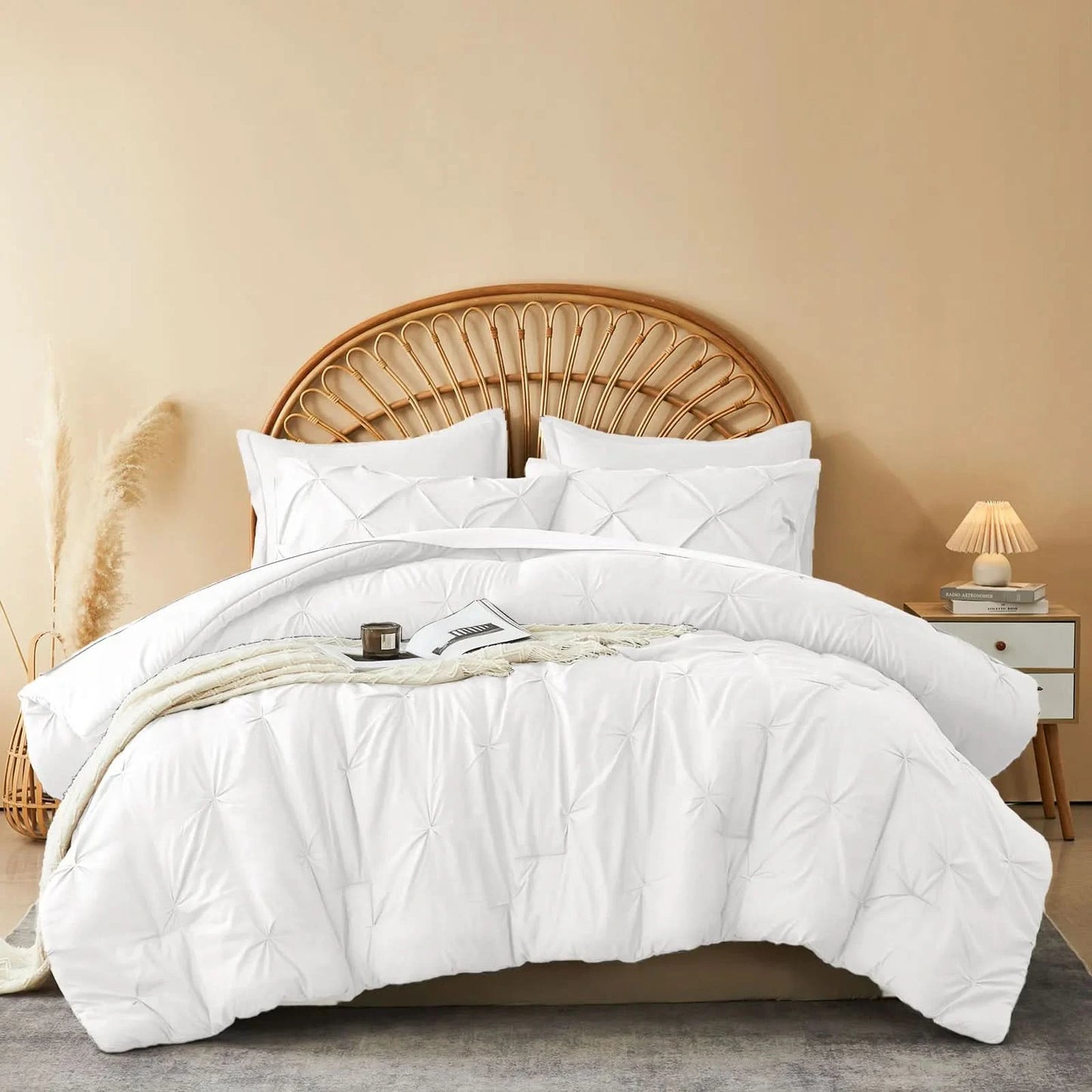 Luxury 5/7-Piece Comforter Set – Soft Queen Bed in a Bag with Sheets & Pillowcases – Twin, Full, Queen, King Sizes
