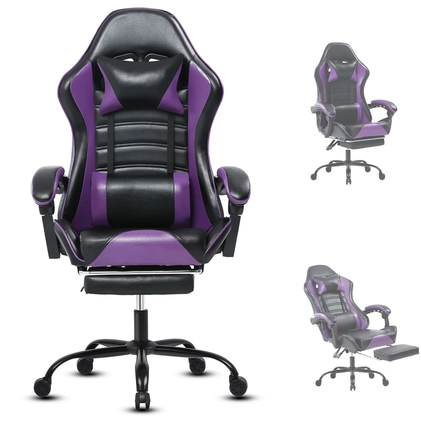 Gaming Chair, Ergonomic Video Game Chair for Adults, Computer Chair with Wheels