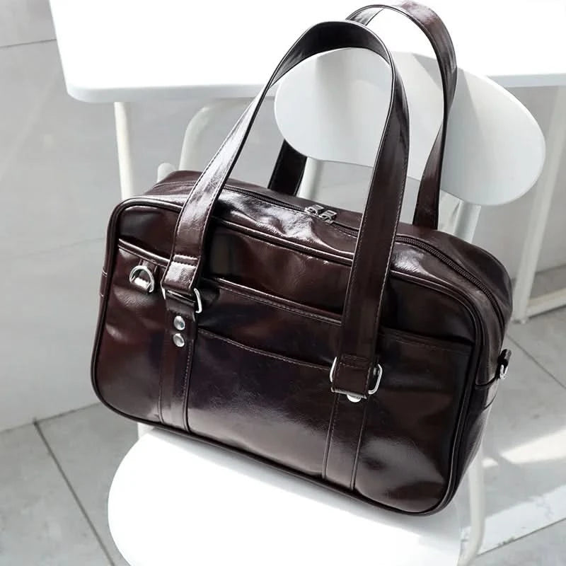 Original daily versatile jk messenger pu bags college style commuter school bags uniform bag for woman - M & M Global