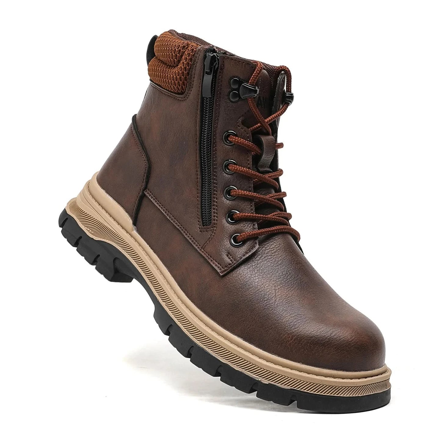 Waterproof Safety Boots Men Indestructible Steel Toe Work Boots Anti-smash Stab-resistant Safety Shoes Biker Botas Para Hombre