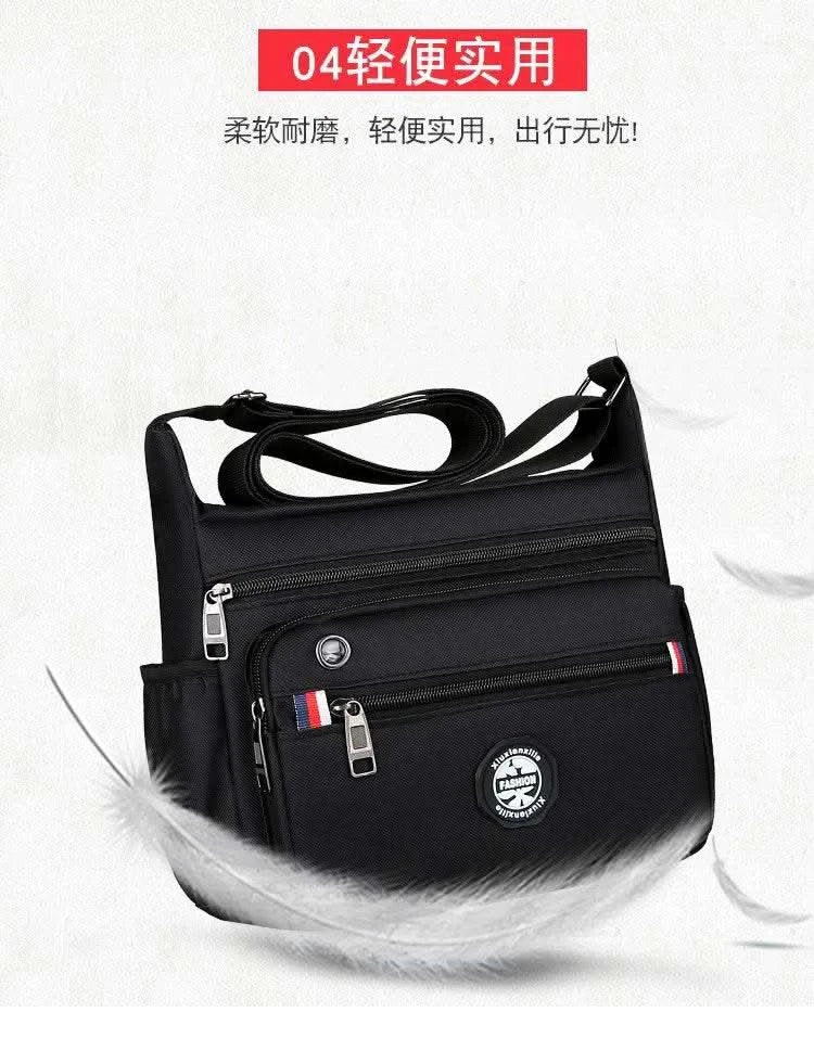 Business Fashion Men's Shoulder Bag Women's Crossbody Bag Large Capacity Multipurpose Travel Bags Tool Bag Oxford Cloth Material - M & M Global