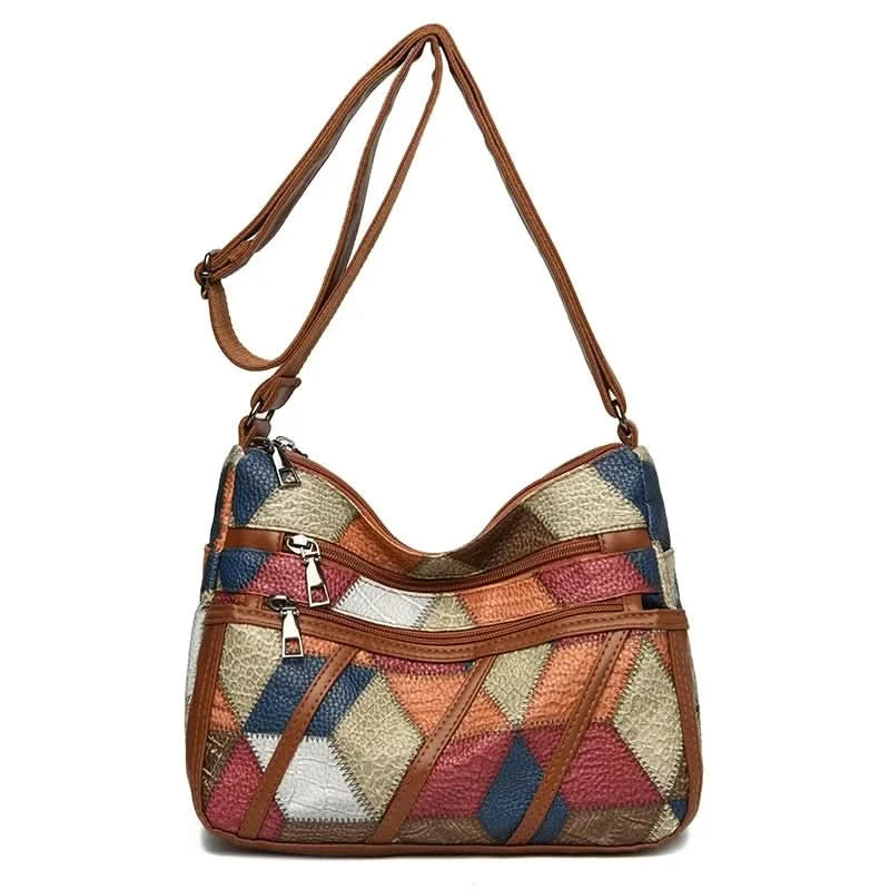 Soft Leather Purses and Handbags Casual Shoulder Crossbody Bags for Women 2024 Vintage Multi-pocket Ladies Messenger Bags Design - M & M Global