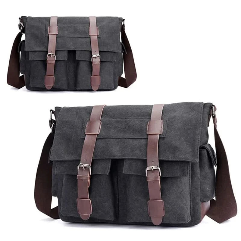 Men's Vintage Canvas Bag Men Casual Crossbody Bag For Men Messenger Bag Man Travel Shoulder Bags Bolsa Masculina High Quality - M & M Global