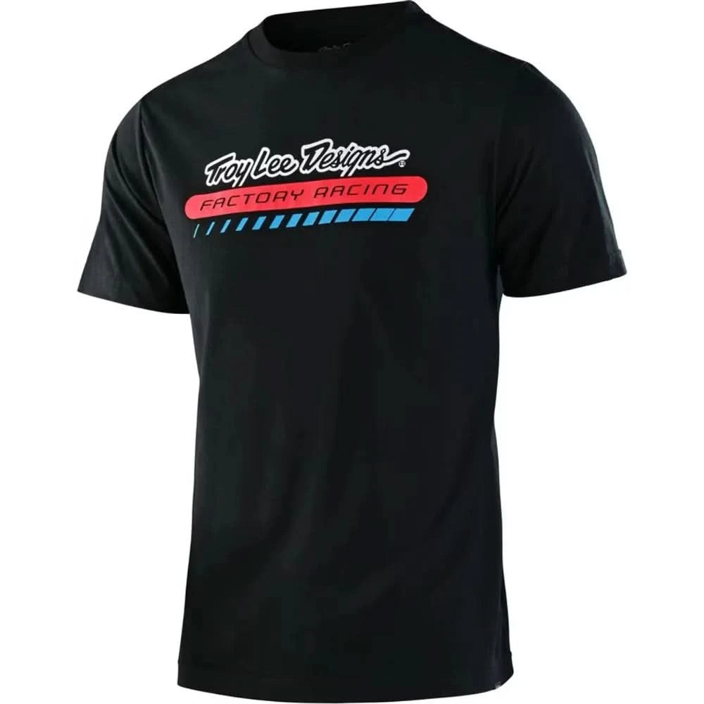 2025 hot t-Troy Lee Designs Mens Signature 3D Short Sleeve Tee Motocross Dirtbike Mountain Bike Shirt Adult graphic t shirts - M & M Global