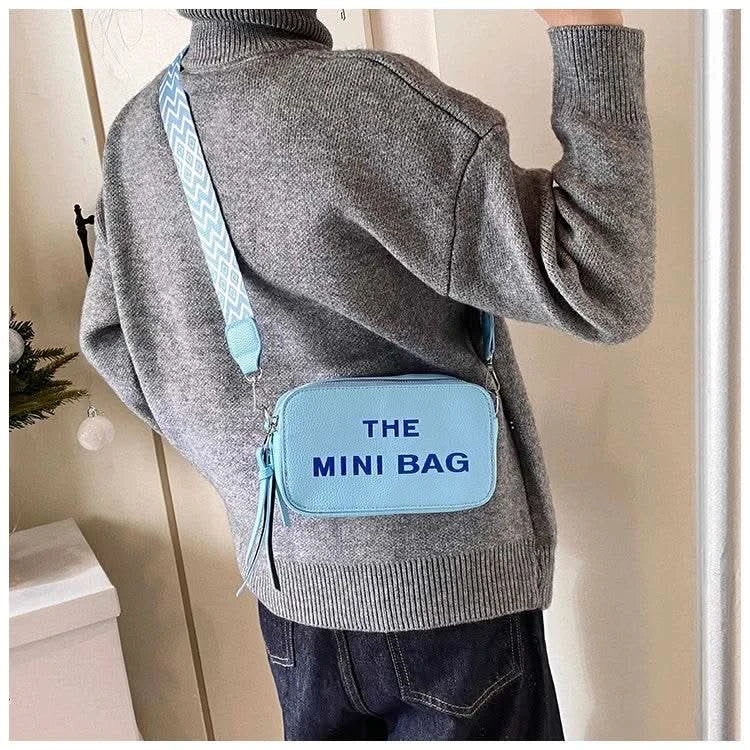 2025 New Small Square Bag Fashion Letter Pattern Chic Hobo Bag Trend PU Women Shoulder Bag Adjustable Strap Satchel Designer Bag - M & M Global
