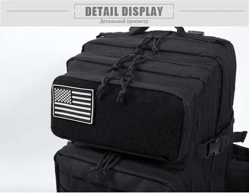 25L/45L Tactical Backpack for Men and Women Outdoor Survival Bug Out Bag Small School Rucksack Hking with Bottle Holder - M & M Global
