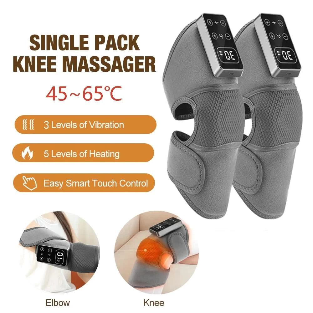 Heating Massage Knee Pad Shoulder Elbow Smart Vibration Hot Compress Protemote Blood Circulation Muscle Relax Joint Massager - M & M Global