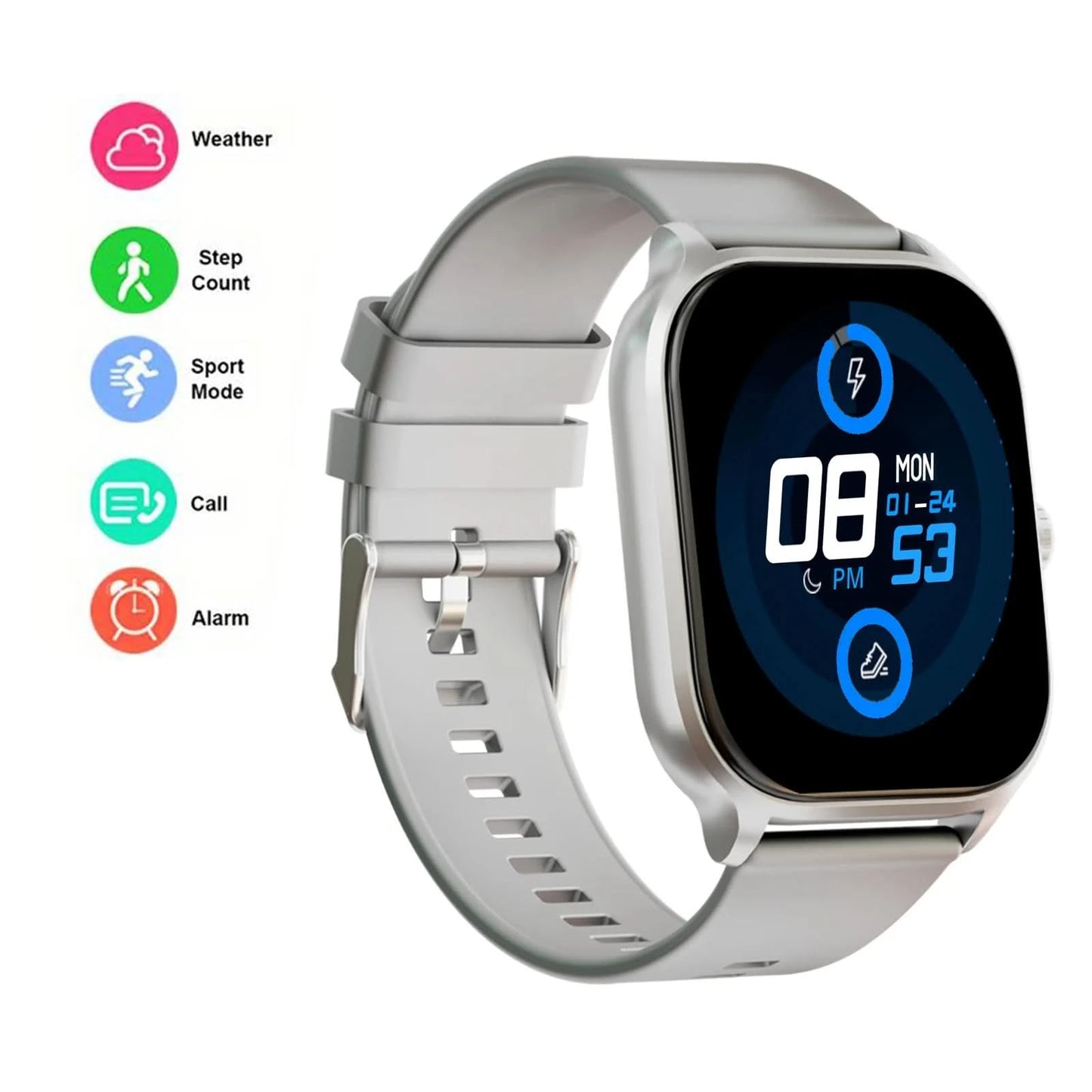 Smart watch with full touch screen, call, message reminder and other functions, compatible with iPhone/Android phones