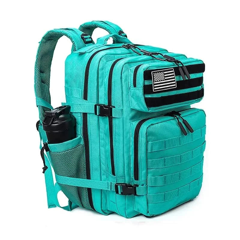 LHI 45L Tactical Backpack for Men and Women Large Athlete Gym Bag Outdoor Sports Hiking Survival Rucksack with Bottle Holder - M & M Global