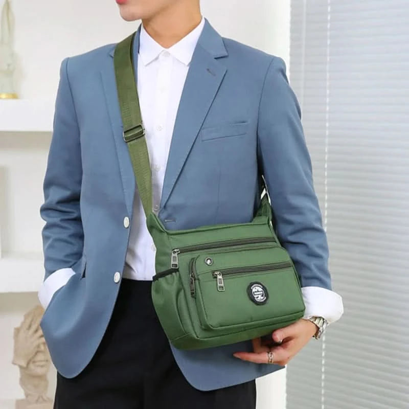 Men's Messenger Bag Crossbody Shoulder Bags Men Large Sling Pack For Work Business Waterproof Oxford Packs Satchel Purse - M & M Global