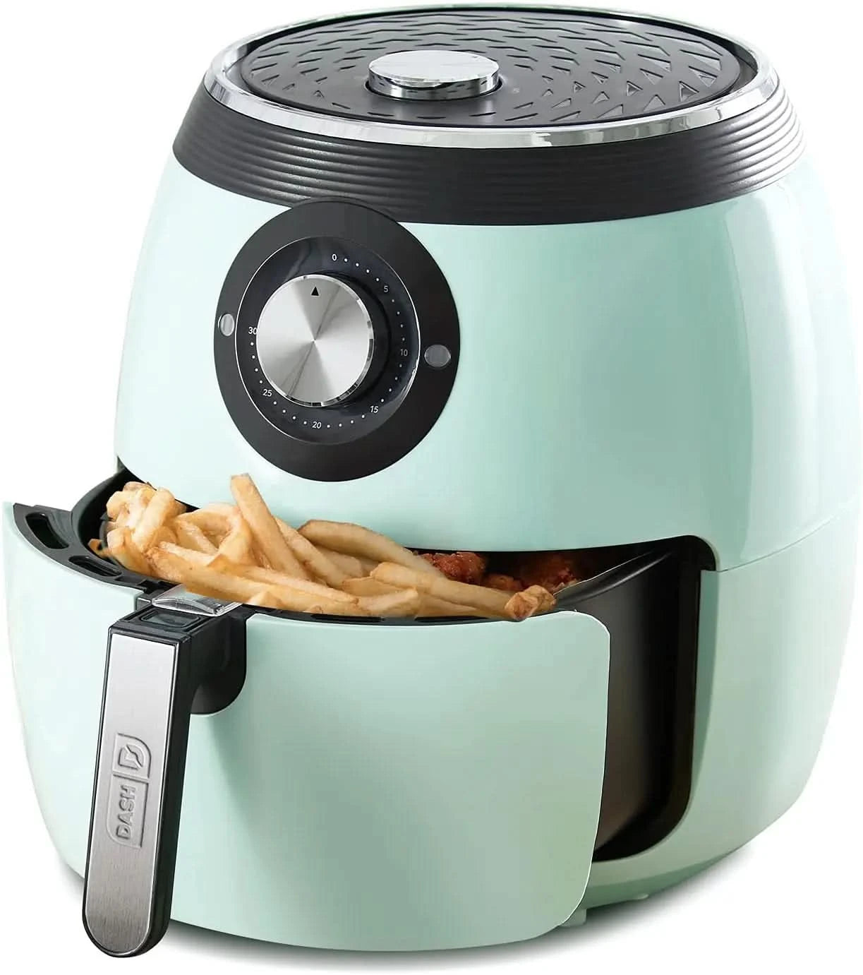 Deluxe Electric Air Fryer + Oven Cooker with Temperature Control, Non-stick Fry Basket, Recipe Guide + Auto Shut Off Feature, 17 - M & M Global