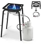 5000W Commercial Deep Fryer with Basket and Lid, 23.3QT/22L Electric Fryer, Countertop Oil Fryer for French Fries, Onion Rings, - M & M Global