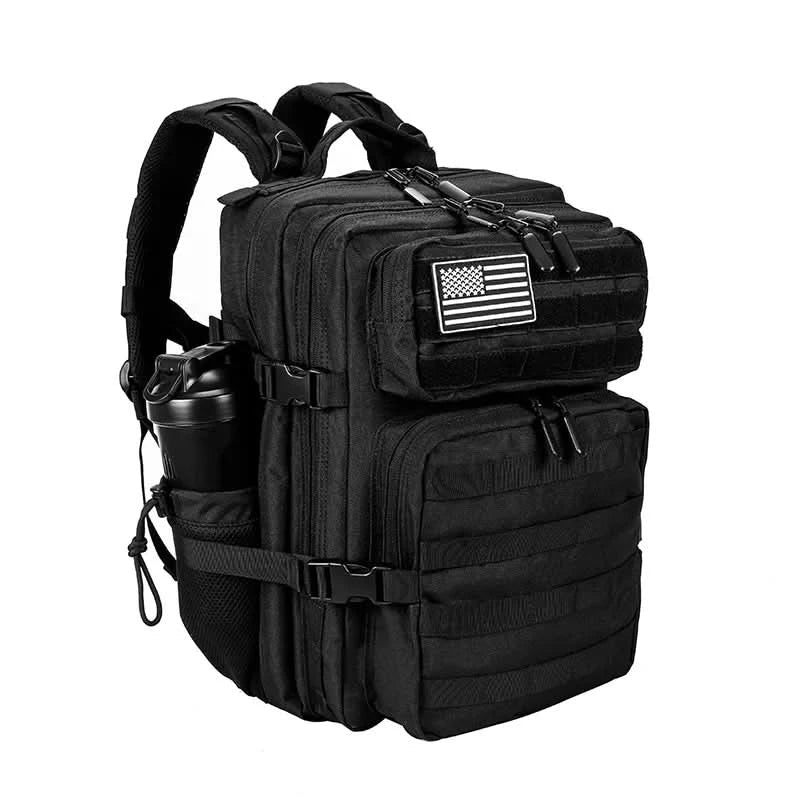 LHl 35L Tactical Backpack Small Athlete Gym Bag for Men/Women Qutdoor Travel Hiking Molle Rucksack with Bottle Holder - M & M Global