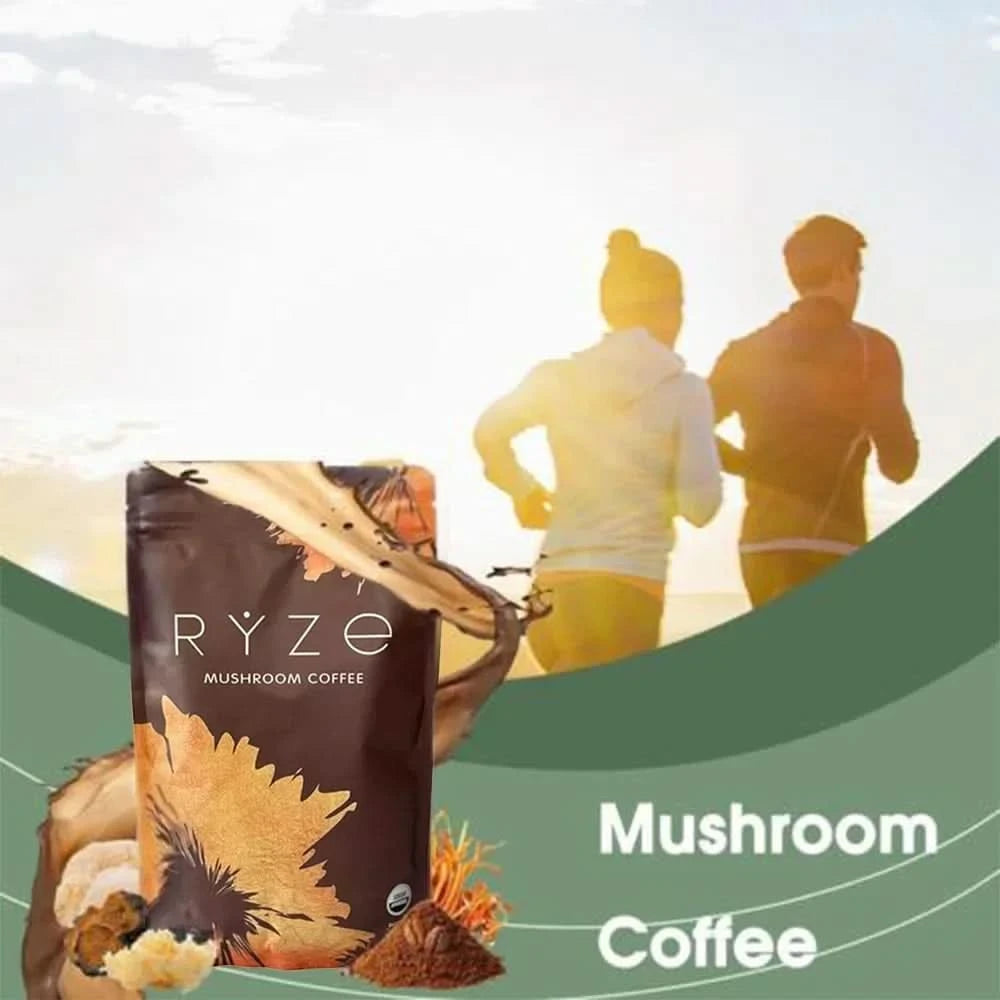 Organic Mushroom Coffee - Shiitake, Cordyceps, Supports Immune, Focus, Concentration, Stress, Digestion & Energy - 180 G - M & M Global
