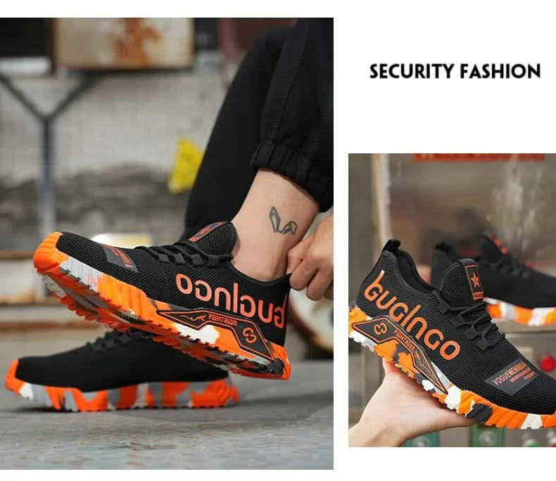 Soft-soled comfortable anti-smash and anti-puncture safety shoes