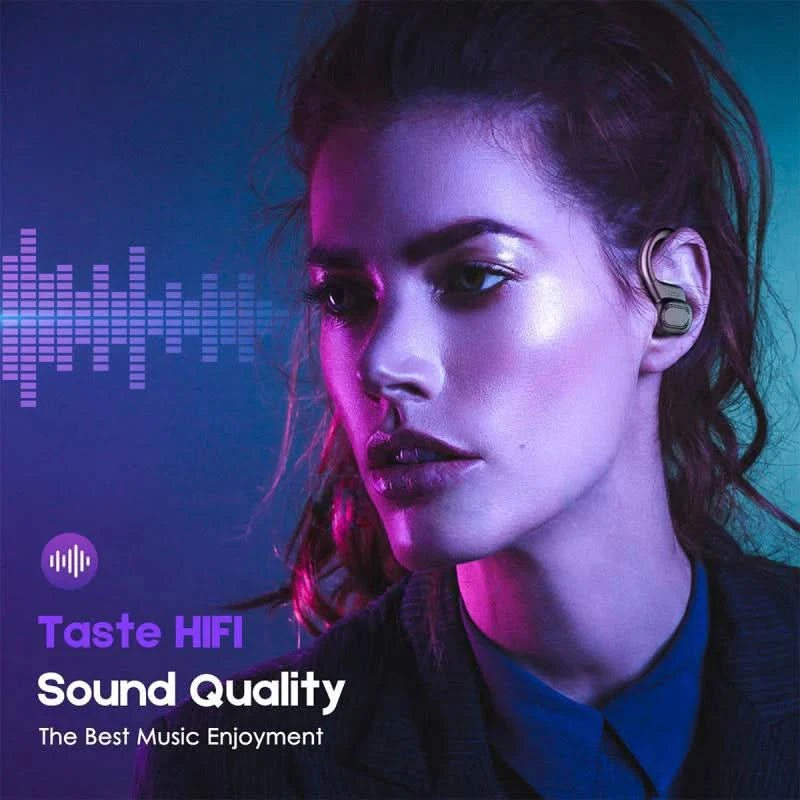 Original Wireless Earphones Ture Wireless Earbuds Ear Hook Sports HiFI Stereo Waterproof Headset With Mic TWS Headphone - M & M Global