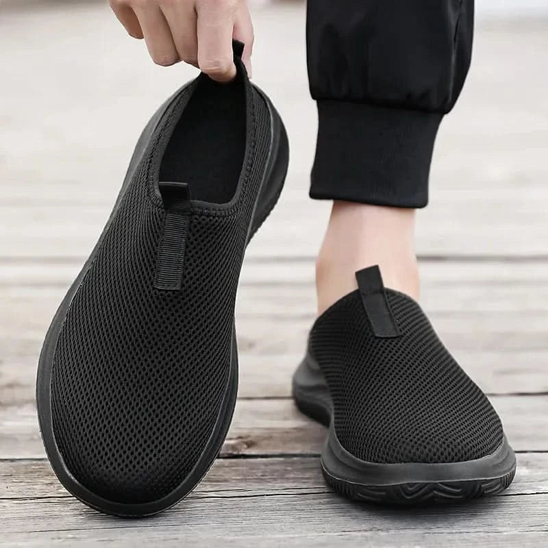 Men's Sneakers Comfortable Lightweight Soft Half Slipper Flat Running Shoes Outdoor Casual Sports Shoes Man Shoes - M & M Global
