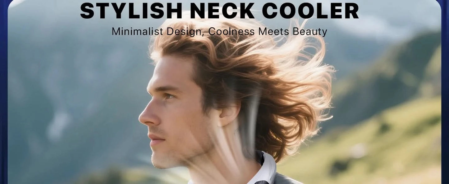 Portable Hands-Free Neck Fan 6000mAh Battery USB-C Rechargeable Ultra-Quiet 4 Adjustable Speeds Perfect for Office Outdoor Trave - M & M Global