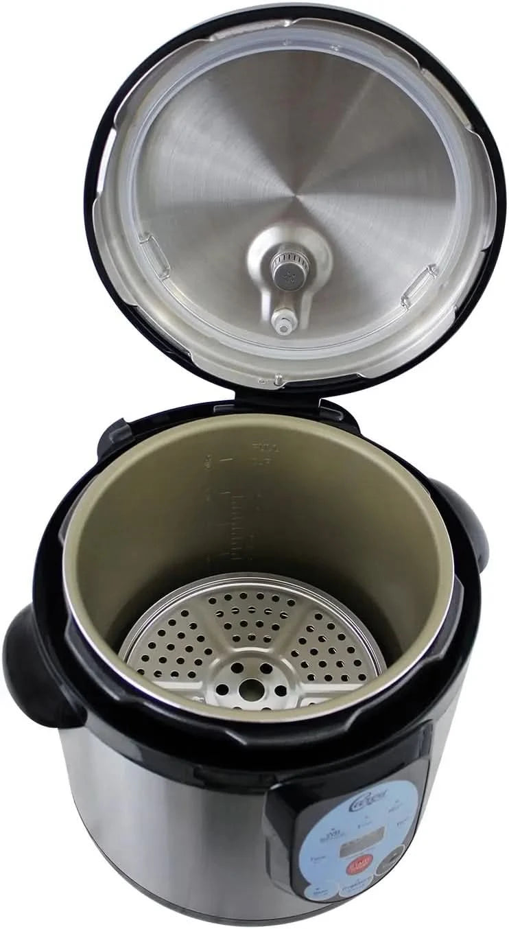 CAREY DPC-9SS Smart Electric Pressure Cooker and Canner, Stainless Steel, 9.5 Qt - M & M Global