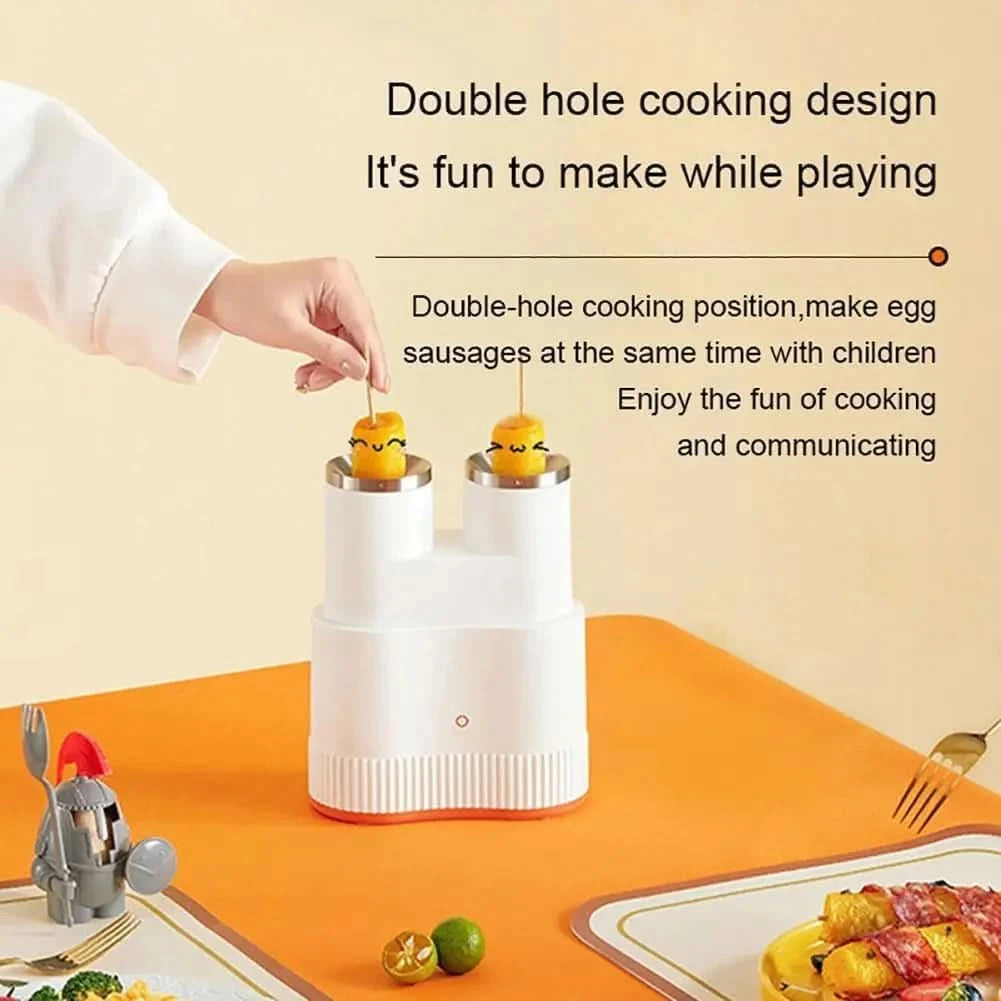 Double-tube Automatic Egg Roll Maker, Hot Dog Roll Maker Egg Cooker, Non Stick Omelet Maker, 7min Fast Cooking, Egg Hot Dog Brea - M & M Global