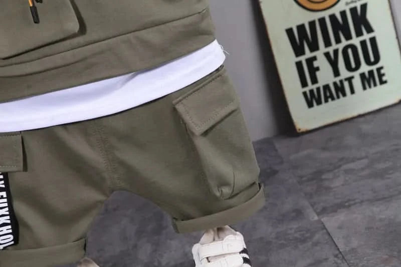 New Summer Baby Girl Clothes Infant Boys Clothing Children Casual T-Shirt Shorts 2Pcs/Set Toddler Sports Costume Kids Tracksuits - M & M Global