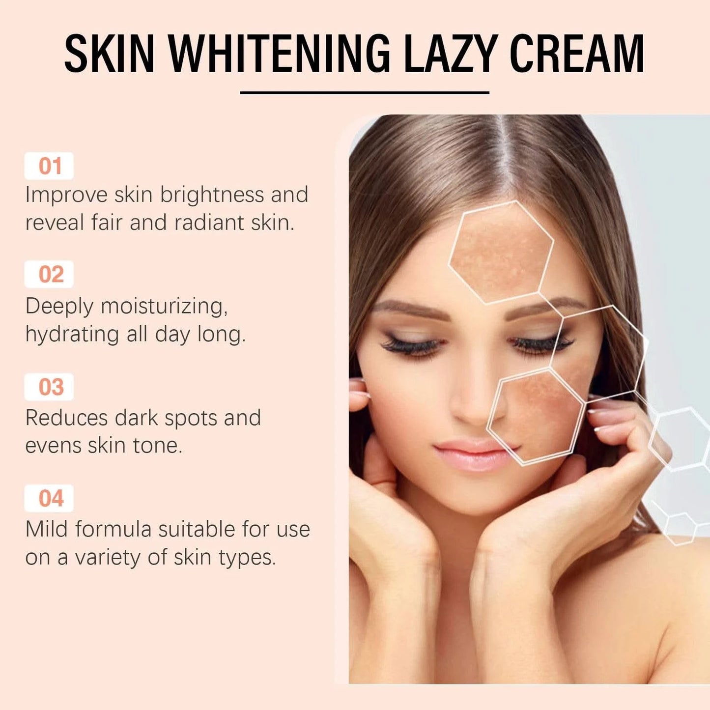Brightenin face cream Diminish dark spots, reduce pigment dullness, improve skin dryness, brighten skin tone, facial moisturizer - M & M Global