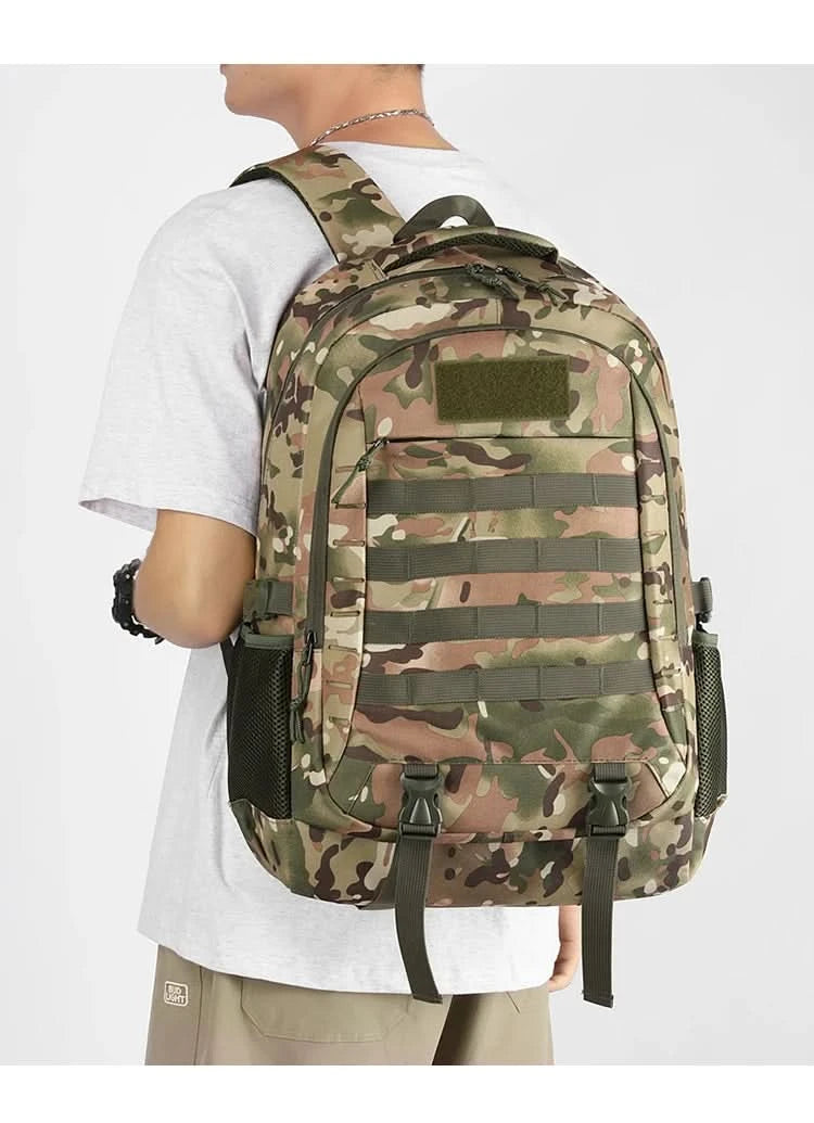 New cross-border outdoor tactical bag, large-capacity backpack, multi-functional leisure travel mountaineering bag, camouflage d - M & M Global