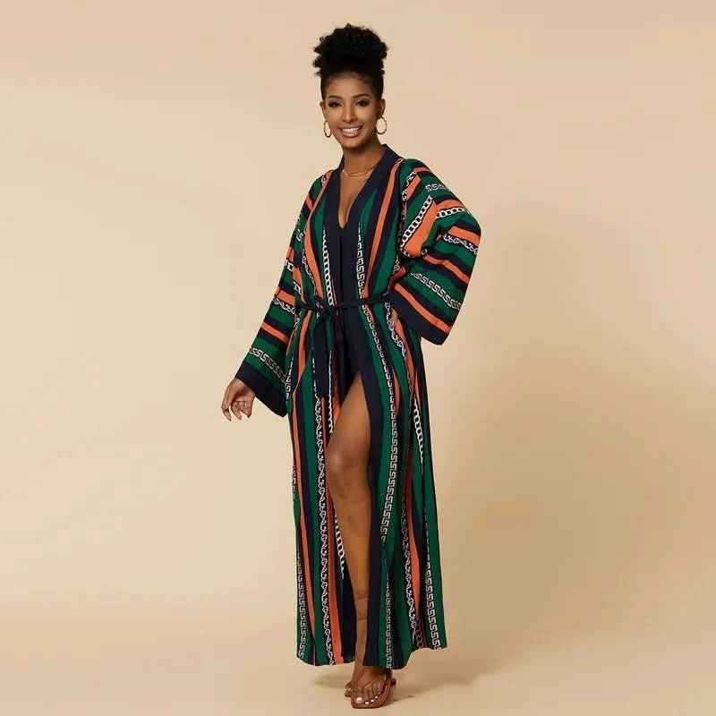 Para Praia Kimono Beach Robe 9 Colors Bikini Cover Ups Beachwear Femme Long Dress Sarong Women Loose Cardigan Swimsuit Covers - M & M Global
