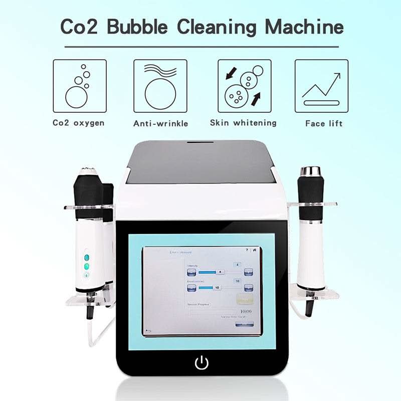 3 In 1 Ultrasound Oxygen Bubble Facial Lifting Skin Care Whitening CO2 Oxygention Therapy Skin Rejuvenation Moisturizing Machine - M & M Global