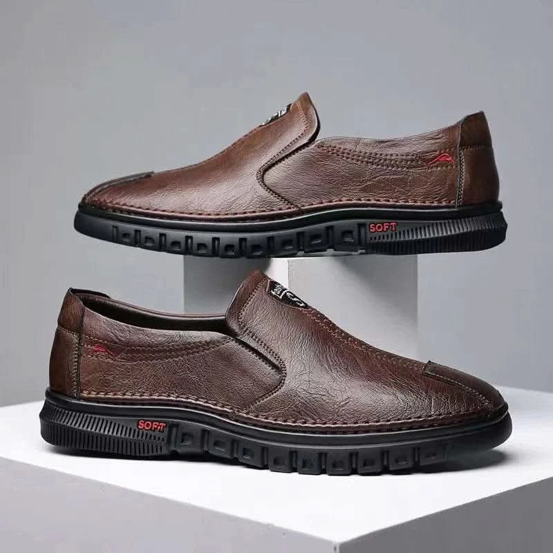 2024 New Hot Selling Men's Sports Shoes Casual Small Leather Shoes Bean Shoes Chef Shoes 39-44 Men's Shoes Dress Shoes Sneakers - M & M Global