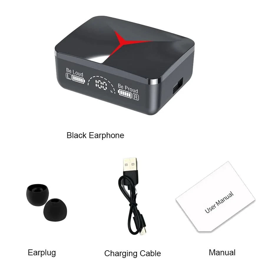 Original TWS M90 Wireless Headphones Sliding Cover Gaming Earphone Bluetooth 5.3 Sport Earbuds Music Headsets For Iphone Xiaomi - M & M Global