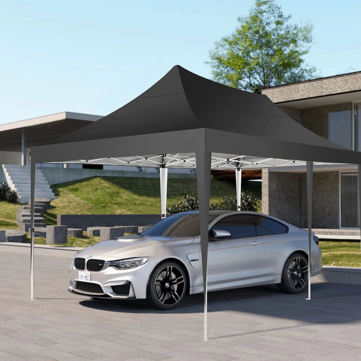 10x20 Pop Up Canopy Tent with 6 Sidewalls, Wedding Party Tent Outdoor Canopy UV50+ Waterproof Canopy Tent Outdoor Gazebo