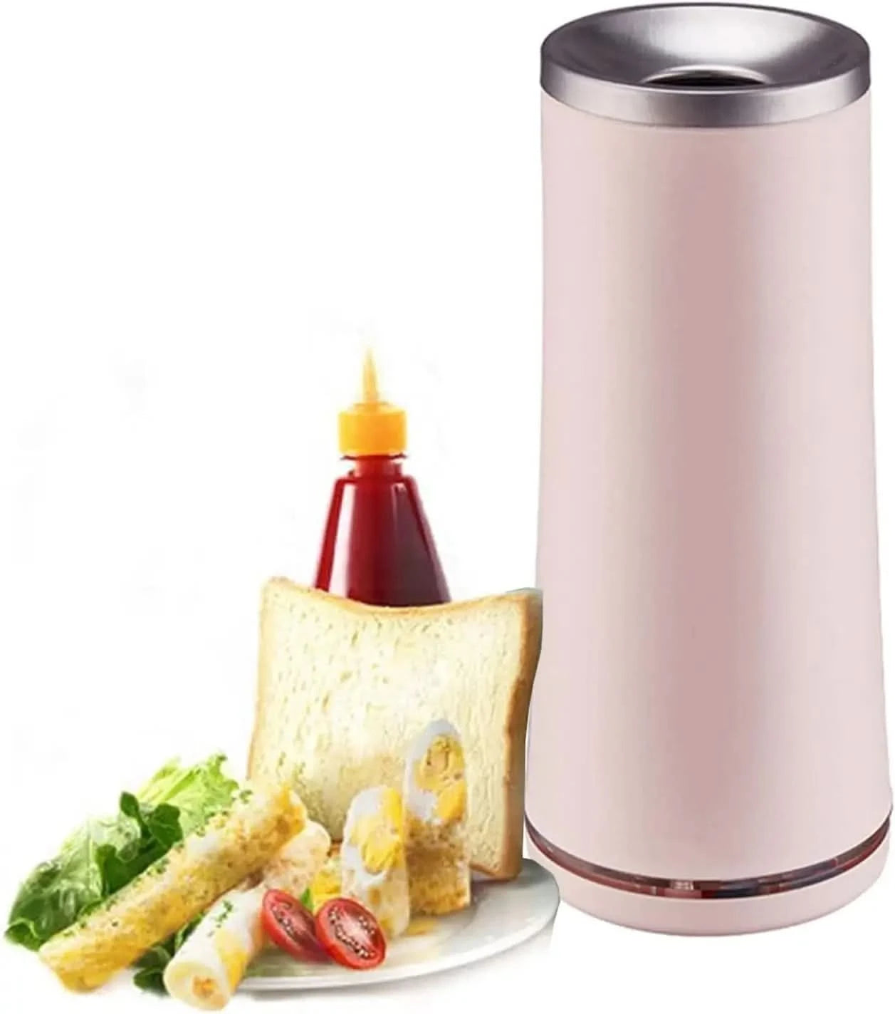 Vertical Non-Stick Simple Quick Egg Cooker, Automatic Egg Roll Machine, Breakfast Sandwich Maker, Hot Dog Master Rapid Sausage B - M & M Global