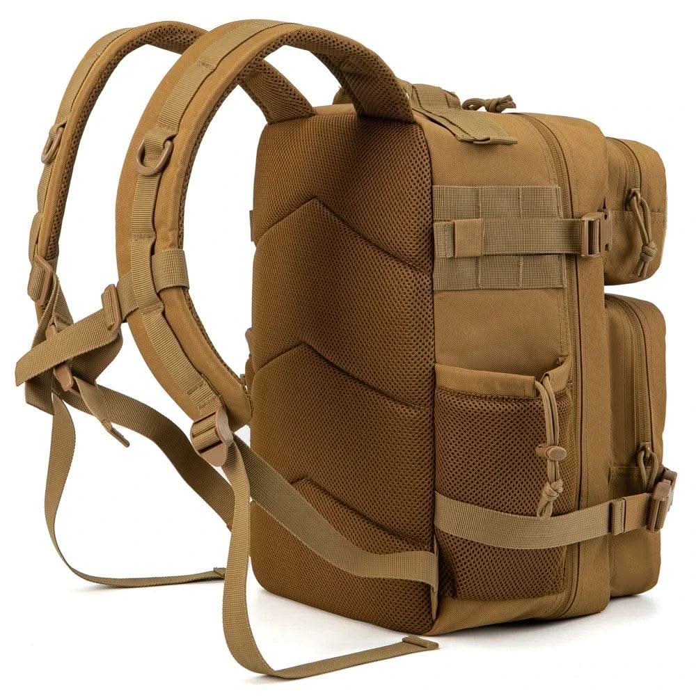 25L/45L Tactical Backpack for Men and Women Outdoor Survival Bug Out Bag Small School Rucksack Hking with Bottle Holder - M & M Global