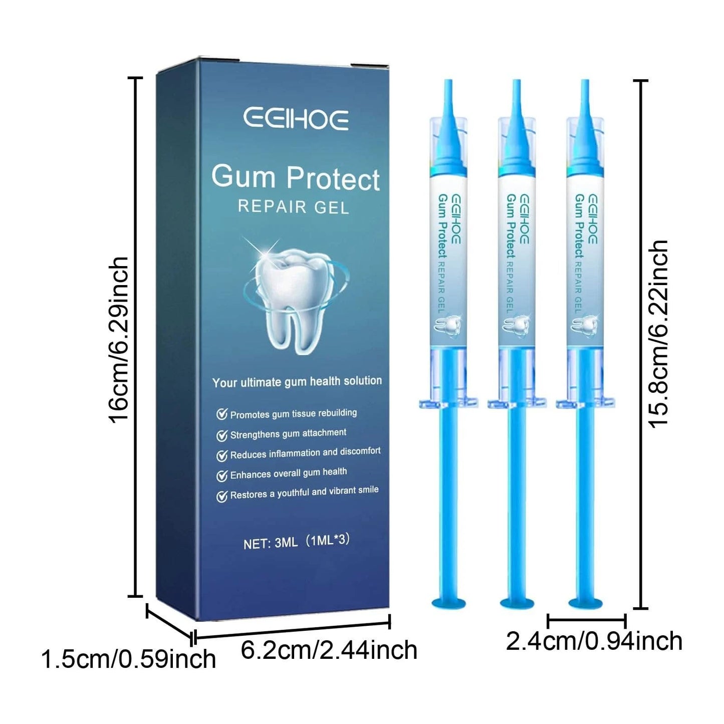 Dental Repair Gel Deep Clean Tooth Dirt Relieves Inflamed Gums And Reduces Bad Breath Care Gums Fresh Breath Care Gel - M & M Global