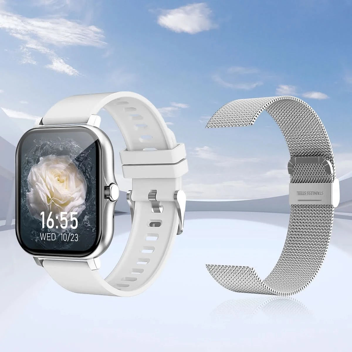 Smart watch wireless calling/dial Sport mode calling reminder and rejection fitness monitoring for iPhone/Andriod - M & M Global