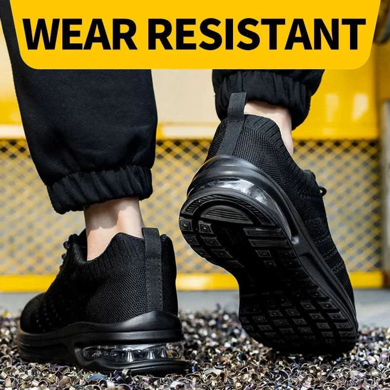 Men's Work Safety Shoes, Steel Toe Shoes, Puncture Resistant Impact Resistant Wear-resistant Outdoor Fashionable Sports Shoes
