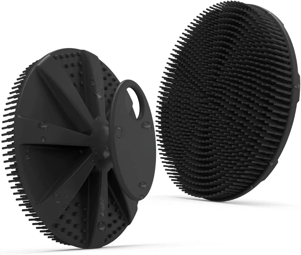 Silicone bath machine bath brush, more hygienic than traditional loofah, rich foam, long-lasting, gentle exfoliation - M & M Global