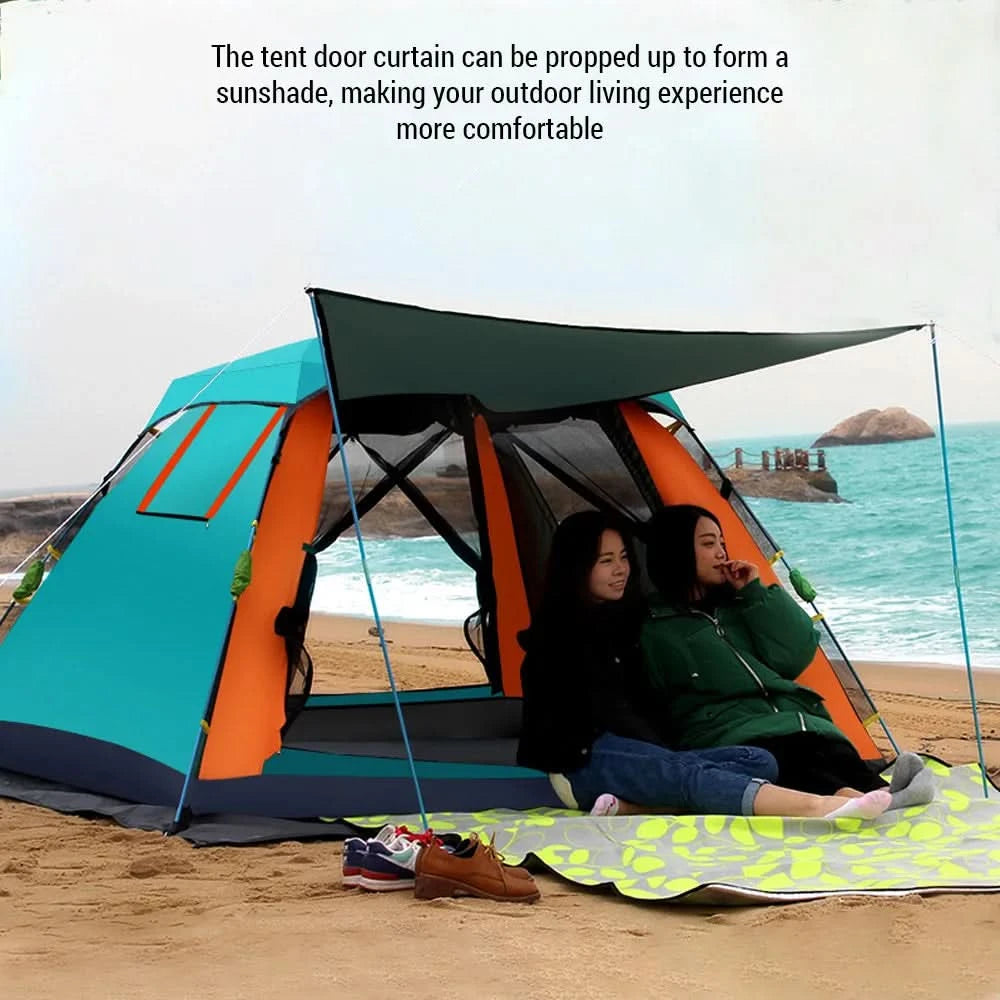 Outdoor Automatic Quick Open Tent Waterproof Camping Tent 3-4 Person Instant Setup Tent 3-4 Person Instant Setup Tent
