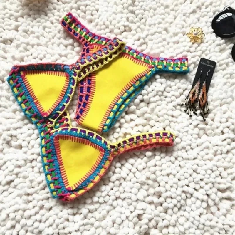 Sexy Bikinis Women Swimsuit Summer Neoprene Bikini Beach Wear Surf Biquini Female Swimwear Two Piece Brazilian Bathing Suit Hot - M & M Global