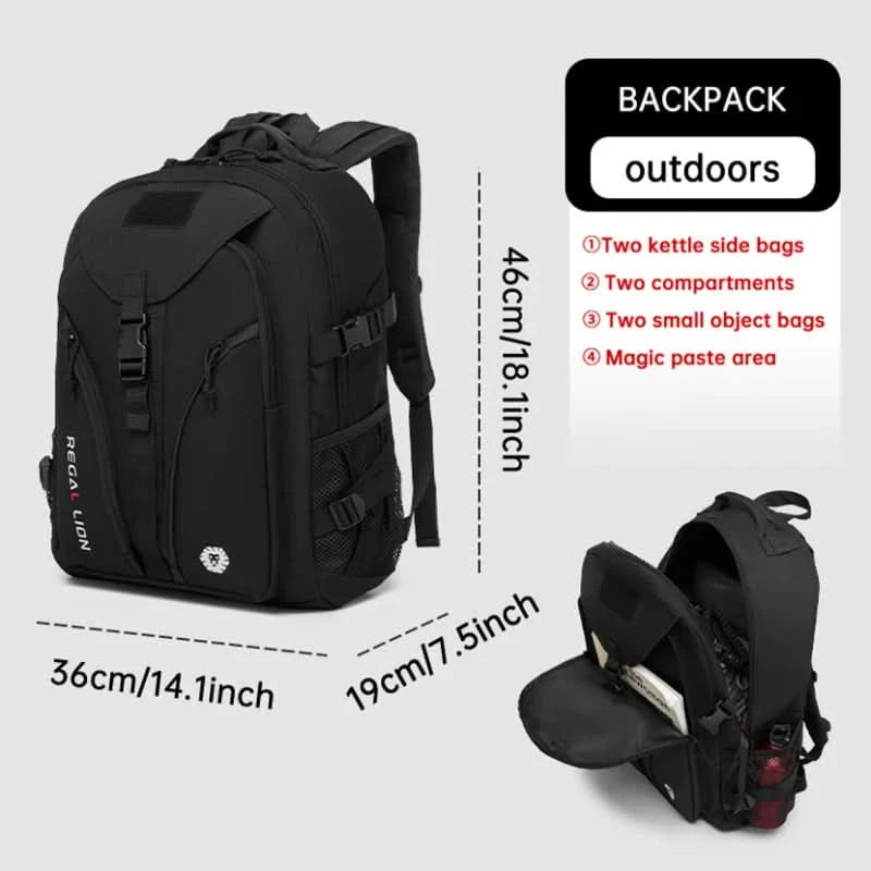 Men's Backpack Multifunctional Travel Backpack Large Capacity Outdoor Sports Bag Adjustable Strap/Zipper Bag Tactical Bag Men - M & M Global