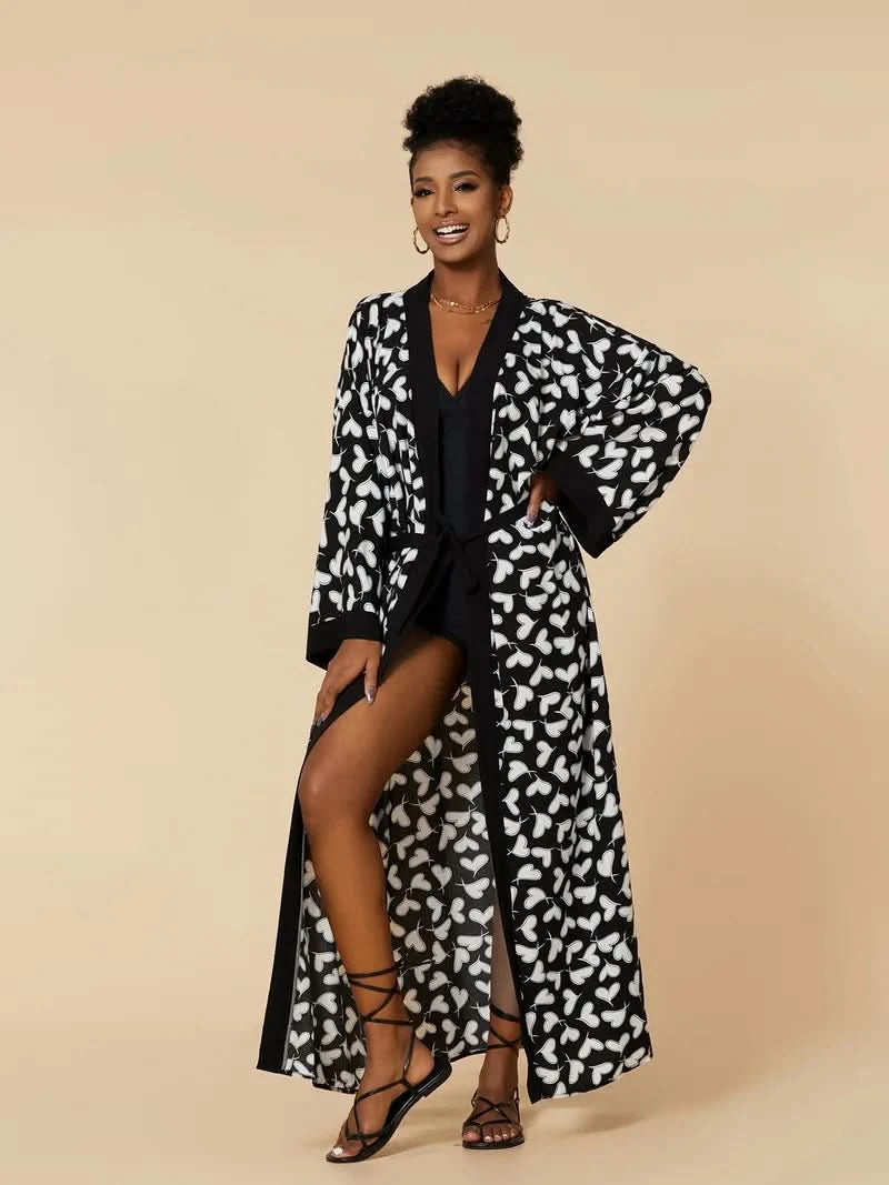 Para Praia Kimono Beach Robe 9 Colors Bikini Cover Ups Beachwear Femme Long Dress Sarong Women Loose Cardigan Swimsuit Covers - M & M Global