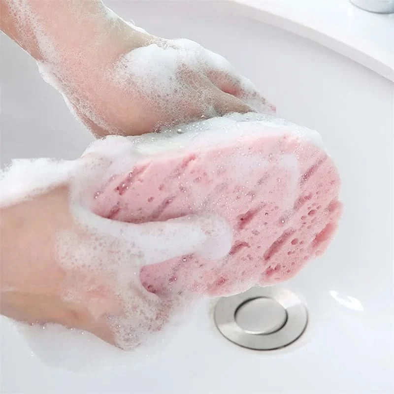 Soft Sponge Body Scrubber Bath Exfoliating Scrub Sponge Shower Brush Body Skin Cleaner Dead Skin Remover - M & M Global