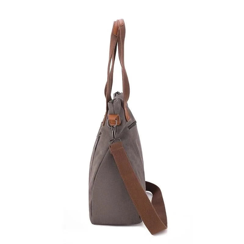Cross-border large-capacity canvas women's bag, casual cross-body bag, Korean-style fashionable tote bag, simple handbag, new st - M & M Global