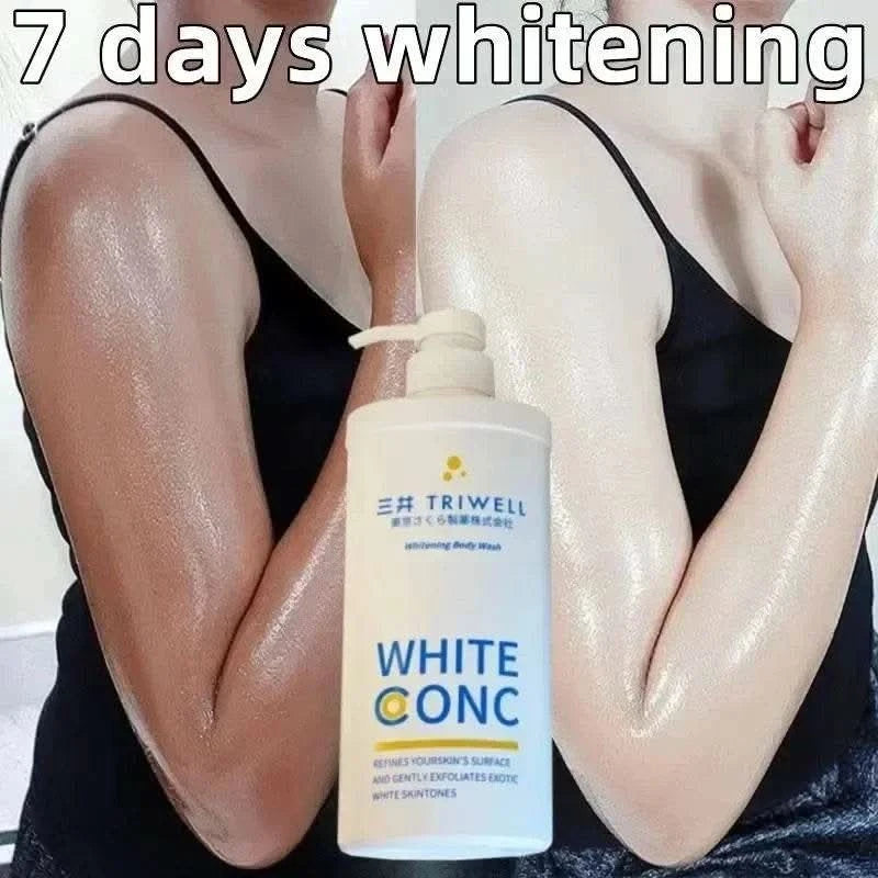 550ml Deep Cleansing Whitening Body Wash Shower Gel Removing Dirt Dead Skin Oil Control Even Skin Tone To Lighten Pigmentation - M & M Global